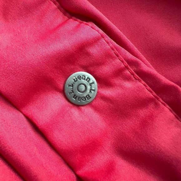 Vintage LL Bean Windbreak Large Pullover Red Blue Light Weight Button 80s 90s - Picture 8 of 8